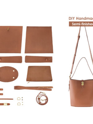 G8activist® Leather Simple Bucket Crossbody Bag DIY Kit