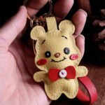 G8activist® Sheep Leather Cute Bear Keychain DIY Kit