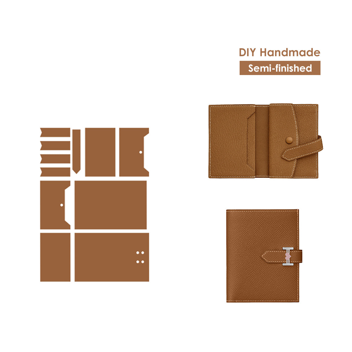 G8activist® Full Grain Leather Bearn Coin Wallet DIY Kits