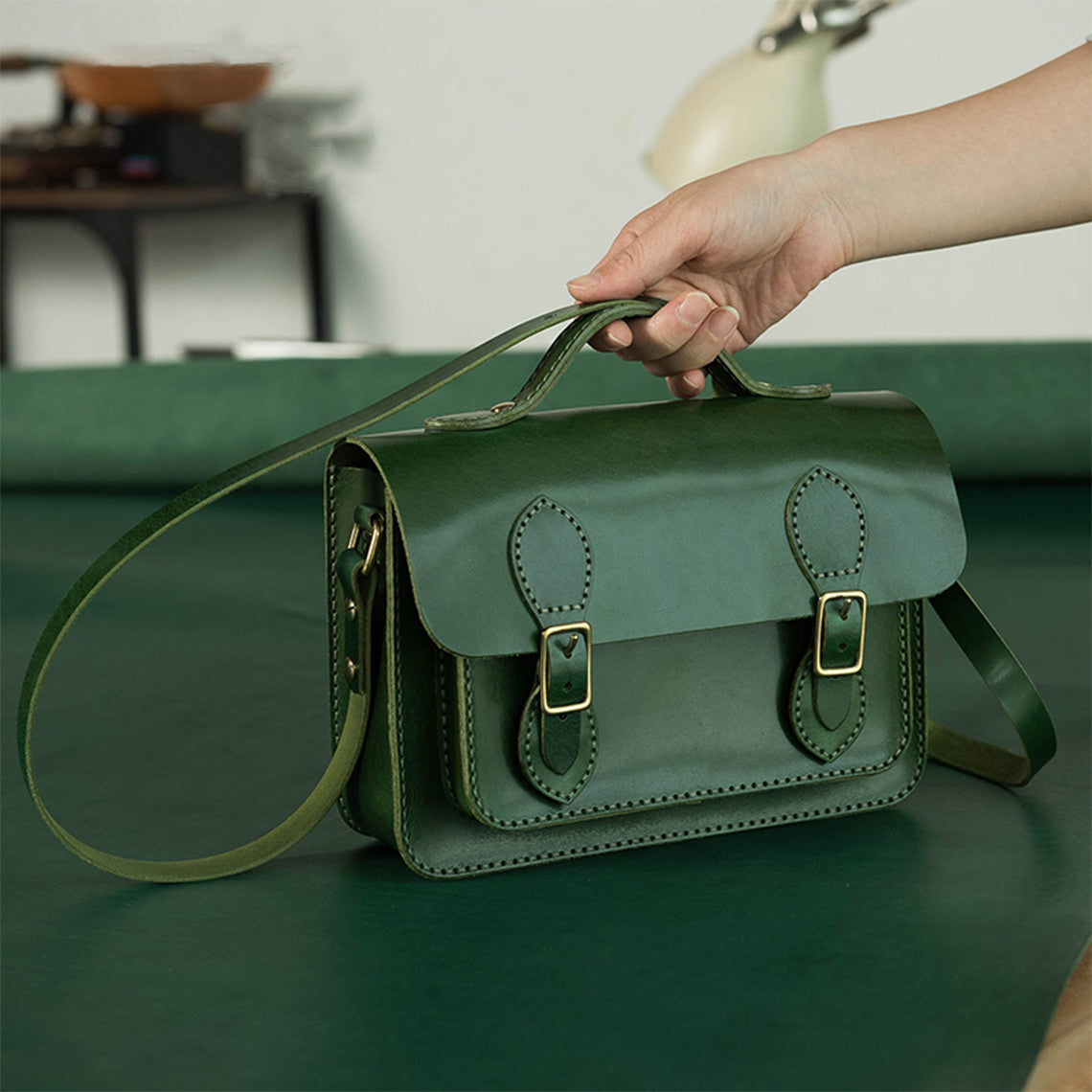 G8activist® Vegetable Tanned Leather Satchel Crossbody Bag DIY Kits