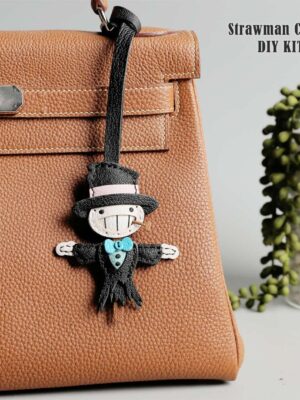 G8activist® Leather Strawman Keychain Charm DIY Kits