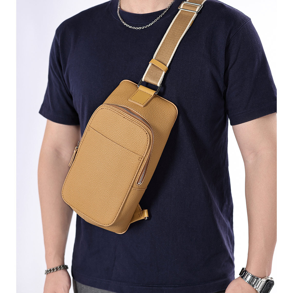 G8activist® Top Grain Leather Men Fanny Pack Waist Bag DIY Kit - Image 4