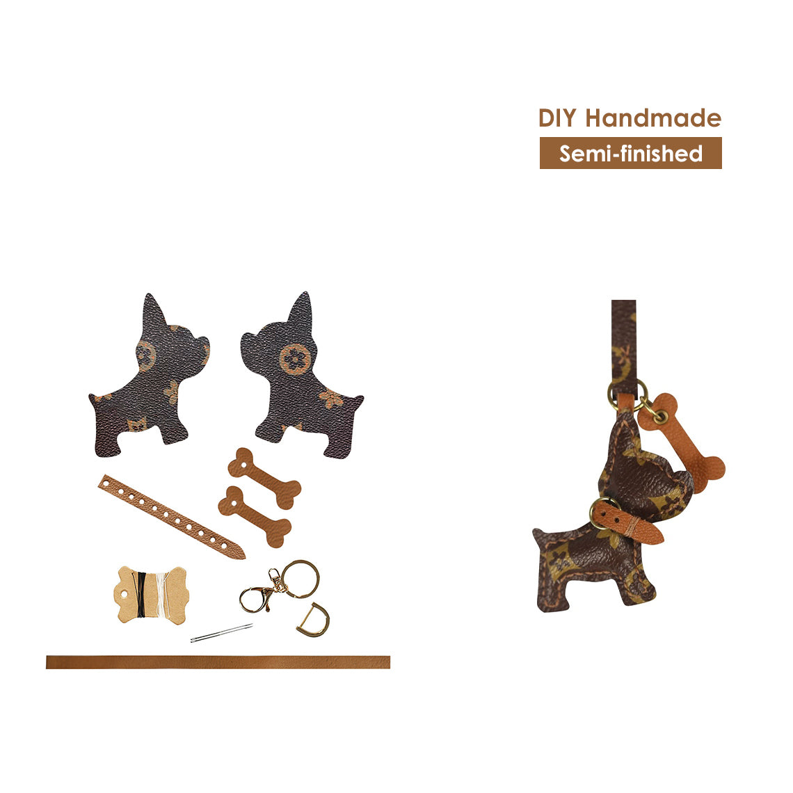 G8activist® Leather Small Dog Keychain DIY Kit