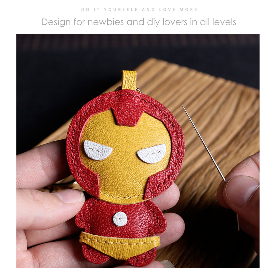 G8activist® Leather Iron Men Keychain DIY Kit - Image 2