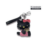 G8activist® Sheep Leather Loving Heart Kitty Keychain DIY Kit