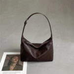 Vegetable Tanned Leather Minimalist Shoulder Bag