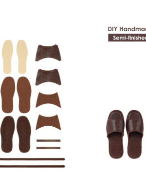 G8activist® Top Grain Leather Home Slippers DIY Kits
