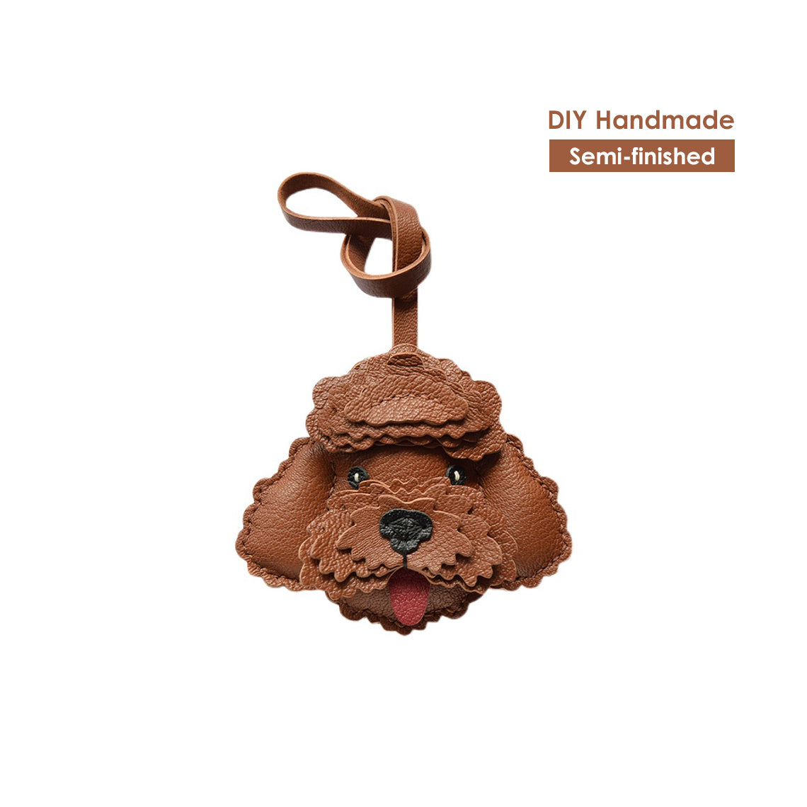G8activist® Sheep Leather Teddy Dog Keychain DIY Kits