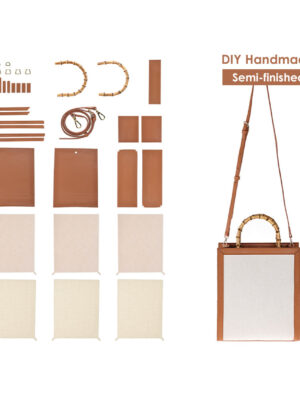 G8activist® Leather Dustbag Recycle Bamboo Handles Bag DIY Kit