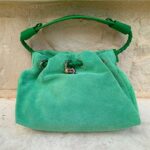 Suede Leather Summer Drawstring Shoulder Bag