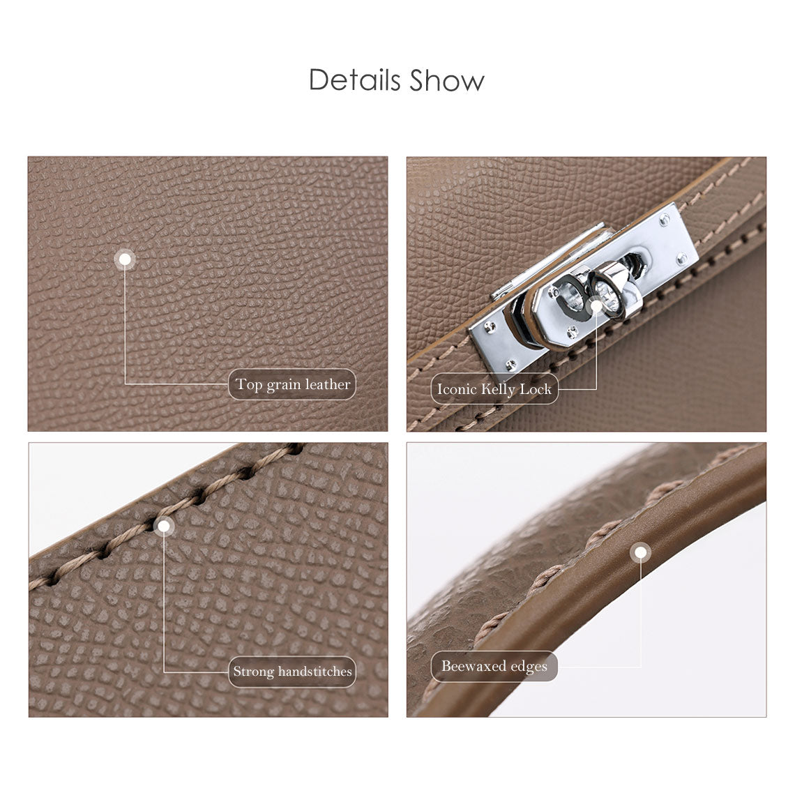 G8activist® Top Grain Leather Inspired Sellier Kylie Bag DIY Kit | Price Drop at Checkout - Image 14