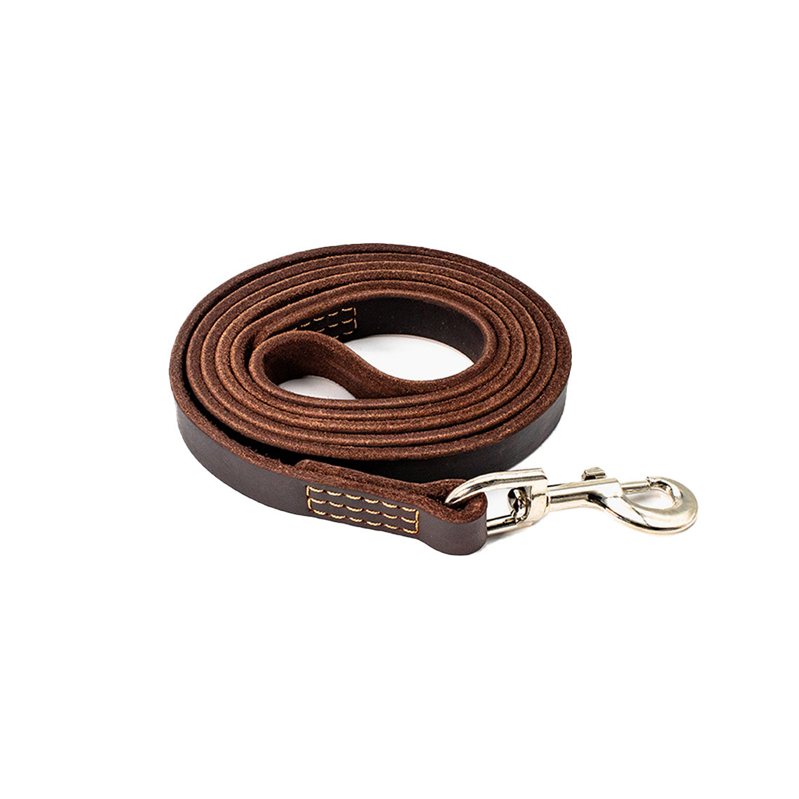 Genuine Leather Dog Leash – Dark Brown