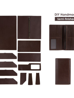 G8activist® Full Grain Leather Long Bifold Wallet DIY Kit