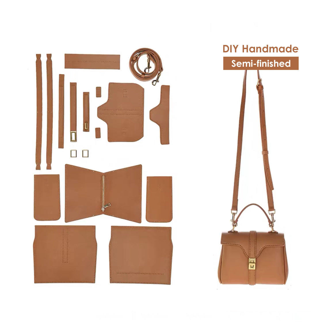 G8activist® Leather Top Handle Mini Tote Bag DIY Kit