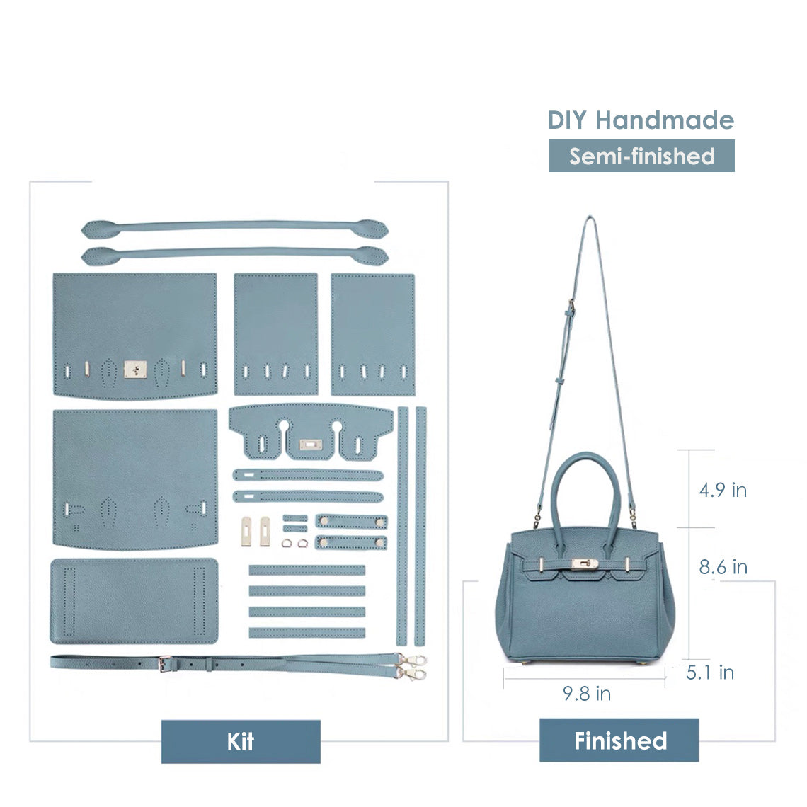 G8activist® Top Grain Leather Platinum Bag DIY Kit